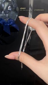 Lắc Tay Bạc S925 CAO CẤP JENSY "WAVEY" LTARS1305. Vòng Tay Bạc Nữ