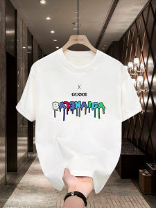 BaJia American Style Heavyweight Summer New 260g Double Thread Pure Cotton Short Sleeve T-Shirt Mens Trendy Casual Top