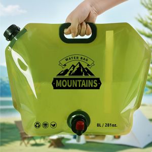 Bình Đựng Nước Có Thể Gập Lại Để Cắm Trại Bình Nhựa Tái Sử Dụng Bình Đựng Nước Rỗng Có Thể Gập Lại Có Vòi Để Đi Bộ Đường Dài Ngoài Trời
