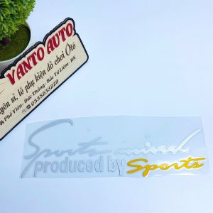 Tem Sport Mind Dán Nắp Capo Ô Tô