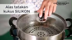 Alas kukusan dimsum Bakpao SILIKON Tatakan kukus Siomay ANTI LENGKET 40CM 24 CM tahan panas