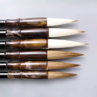 Beginner Calligraphy Practice Set Wolf Hair Sheep Hair Brush Large Medium Small Regular Script Chinese Painting Tools Kit