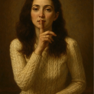 Tranh Nghệ thuật "Một Bí Mật" VIETSMART ART - Acrylic 45 x 60cm