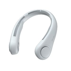 JISULIFE Portable Neck Fan 78 Air outlet Provide Cooling Wind 4000 mAh USB Recharge Mini Personal Fan Silent Neckband for Sports