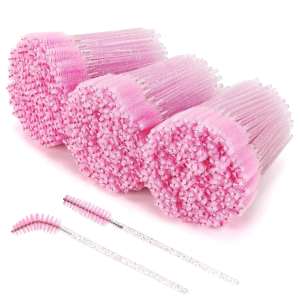 50/100/200PCS คริสตัลร็อดแปรงปัดขนตาแบบใช้แล้วทิ้ง ไม้ปัดขนตา อุปกรณ์แต่งหน้ามืออาชีพ