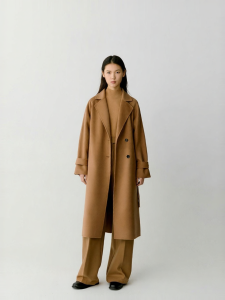 ICICLE | Wool and Cashmere Double Face Long Shoulder Coat