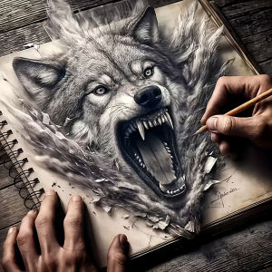 HUACAN Diamond Painting Wolf Animal Black White Mosaic Gift Home Decoration Modern Mosaic News 2026 Full Square Round Drill