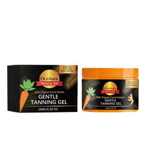 Carrot Tanning Accelerator Gel Self Solarium Lasting Bronzing Skin Nourishing Lightweight Tanning Enhancer Cream For Face Body