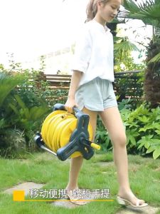 Heavy duty garden hose with reel storage with spray Car wash spray gun Portable watering hose 10-30M