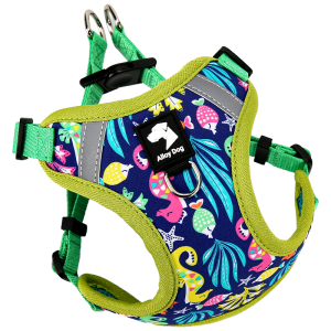 Adorable Dog Leash Vest Style Pet Outing Supplies Summer Puppy Harness No- Tangle X-Shaped Durable Material Non-Extensible