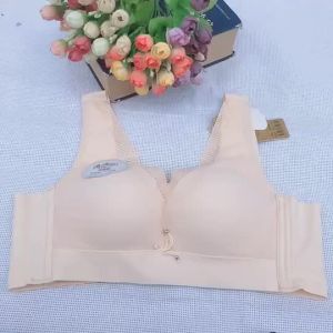 Skin-Friendly Cloud Sensation Cotton Underwear No Steel Ring Middle Thick No Magnet No Iron Security Check Traceless Bra