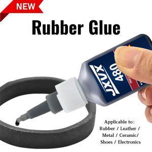 0.7oz 480 Black Super Glue Instant Quick-drying Black Cyanoacrylate 100% Original Adhesive Specially Formulated for Rubber Leather Tires and Plastics Strong Bond Liquid Glue Tool 1-3PCS.