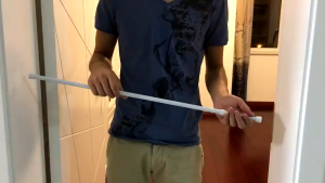 TopsHome ราวม่าน ราวผ้าม่าน ราวม่านไม่ต้องเจาะ คลิปยึดราวม่าน ราวม่านอาบน้ำ ปรับระดับยืดหดได้ BO-S011