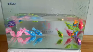 Robotic Fish Cat Interactive Toys Electric Simulation Fish with Light Swimming Pet Teasing Fish Shower Play Toy