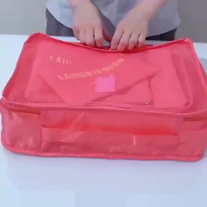 6/8P Travel Bag Set Organizer Clothes Luggage Travel Organizer Blanket Shoes Organizers Suitcase Pouch Packing Cubes Storage Bag