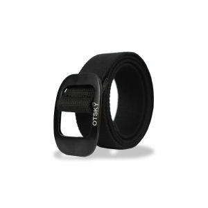 Otsky Belt Webbing Crown Black & Oval Full Black