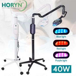 40w 8 LED หลอดไฟฟอกสีฟัน ฟอกสีฟัน แสงไวท์เทนนิ่ง 3 สี โคมไฟทันตกรรม มืออาชีพ โคมไฟฟันขาว