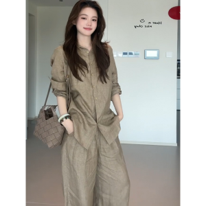 LIANGYILAILIN | Bộ Quần Áo Thời Trang Cao Cấp Chất Linen