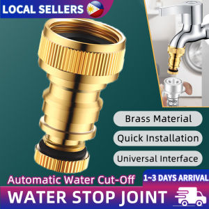 Universal Tap Kitchen Adapters Brass Faucet Connector Garden Quick Automatic Water Stop Connector Faucet Nozzle Adapter