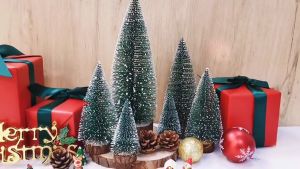 Mini Christmas Trees Artificial Tabletop Xmas Tree Indoor Decor Party Needs Christmas Decorations