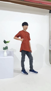 Kurta Linen Anak Tanggung / Baju Koko Remaja Laki-Laki Kualitas Premium Model Stylish Muslimin