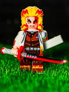 Đồ Chơi Xếp Hình Ghost Slayer Series Anime Flame Pillar Enshou Rokka Mini Figure Đồ Chơi Lắp Ráp Cho Trẻ Em Xuất Xứ Trung Quốc