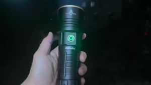 Alonefire | Đèn Pin Sạc USB Công Suất Cao 140W 7-LED Đèn Pin Siêu Sáng Dành Cho Các Chuyến Thám Hiểm Ngoài Trời Săn Bắn Cắm Trại Câu Cá - Thân Đèn Bằng Hợp Kim Nhôm Chống Thấm Nước