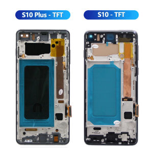 TFT Quality with Frame for Samsung S10 G973F Lcd Display Digital Touch Screen for Samsung S10 Plus S10+ G975F Screen Replacement