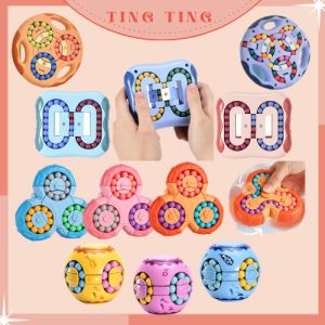 Đồ chơi Rubik biến thể hạt đậu ma thuật Spinner Rubik vòng xoay rèn luyện trí tuệ Đồ chơi thông minh _ TingTing