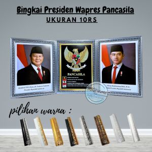 Bingkai Foto Presiden dan Wakil Presiden Pancasila Set