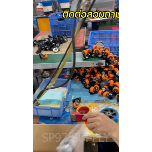 ล้อ รถเข็น 3-5นิ้ว ล้อยูรีเทน ล้อยูริเทน ล้อโพลี สีส้ม ขาดำ แบบขาปั๊ม สำหรับการกระชับ ล้ออะไหล่รถเข็น