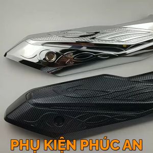 Ốp che ống pô xe Sh 350i năm 2022 2023 2024 pát bô cách nhiệt ống xả Sh350 Sh350i ốp phụ kiện trang trí