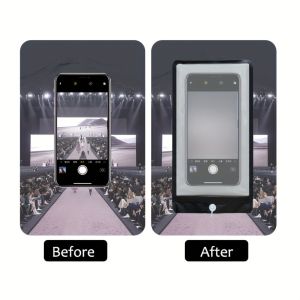 50pcs PE Clear Anti-Picture Mobile Phone Bags Disposable Privacy Protective Pouch Cover for Meeting Wedding Party Office Event