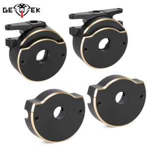 CNC Machined Black Brass Steering Knuckle and Rear Axle Tube Cap Weights for 1/10 Vanquish H10 Optic Rock Crawler Upgrades Parts
