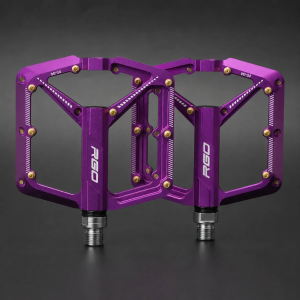 RGO PD-04 Pedals: Triple-Bearing CNC-Machined Anti-Slip Aluminum Alloy Construction—Suitable for Mountain and Road Bikes