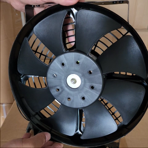 12/24 Volts Aux Fan Assembly Double Bearing Universal Condenser or Radiator fan 12V 24V Condenser Aux Fan Assembly High Speed High Quality better than Sanden Slim Aux Fan