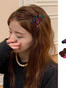 East Gate New Love Heart Hair Clip Duckbill Hair Clip Side Hair Clip Womens Forehead Bangs Hair Card Hair Decoration