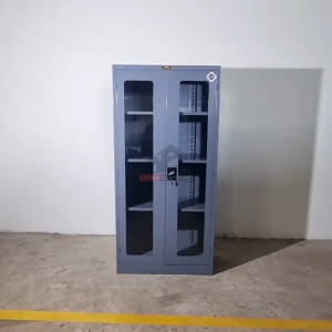 BROTHER Lemari Arsip Kantor 2 Pintu Besi kaca B 204 G | Filling Cabinet File Dokumen