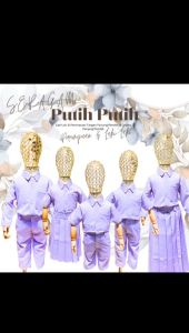 Set Seragam Putih-Putih Anak 0-7 Tahun Panjang Pendek Laki-Laki & Perempuan TK Paud