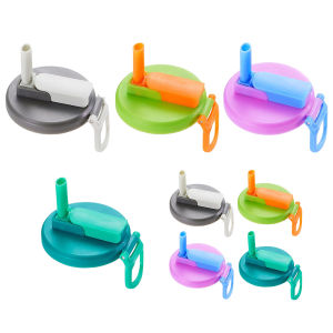 MOJOYCE 1/4 PCS Silicone Straws Soda Can Covers Reusable Straw Soda Can Lid Portable Soda Can Lid Fit Canned Beverage Beer Juice