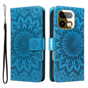 szhaiyu | Leather Wallet Card Holder Flip Case for Realme 14 14T 14X 15 15X 15T 16 Note 70 C100 C85 C83 Pro Plus Mandala Embossed Design