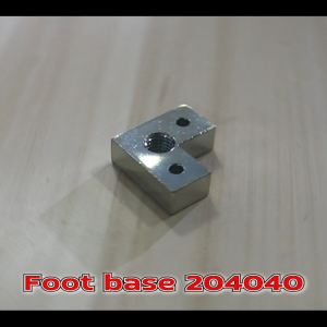 Foot Base 204040 สำหรับใส่ขาปรับระดับอลูมิเนียมโปรไฟล์ ขนาด 20×40x40 เพื่อใช้เป็นฐานรองรับน้ำหนัก ปรับระดับ และยึดโครงสร้างให้มั่นคง