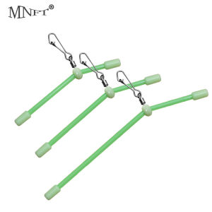MNFT 12Pcs Fishing Anti-Tangle Feeder Boom Luminous Anti Tangle Booms With Snaps Tube Balance Connector Tackle Anti Tangle