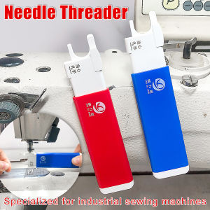 New Automatic Needle Threader Convenient Quick Sewing Machine Needle Threader Eyeless Easy to Use Comes with a Hook Needle