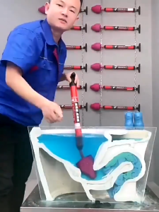Plunger Pompa WC Penyedot Pompa WC Mampet Drain - Solusi Cepat WC Tersumbat dengan pembersih toilet wc saluran air tersumbat kloset tersumba