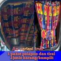 PROMO 1SET 2JENIS BARANG KAIN PLAPON DAN TIRAI PINTU MOBIL TRUK HINO LOHAN CANTER PIKUP SEJENIS. 