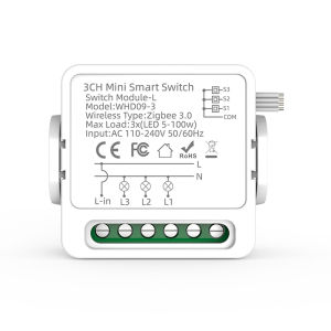 1/2/3Way Tuya Zigbee Smart Switch Smart Breaker No Neutral Wire Required Works with Smart Life Alexa Google Home Voice Control