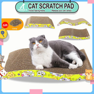 Rennas Cat Scratch Pad For Cat kitten Scratching Cardboard High-density Corrugated Paper Board Cat