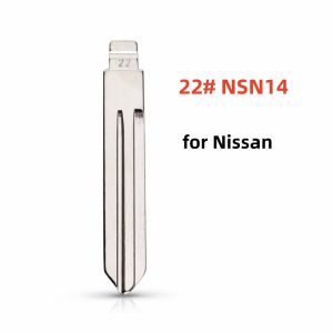 10 Cái 22 #   Lưỡi Khóa Xe Ô Tô NSN14 KD Chưa Cắt Trống Dùng Cho KEYDIY VVDI JMD Đầu Khóa Điều Khiển Từ Xa Đa Năng Dành Cho Nissan