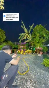 Kepala Semprotan Air Warna Hitam Hose Nozzle Spray Alat Cuci Mobil Motor dan Siram Tanaman Premium